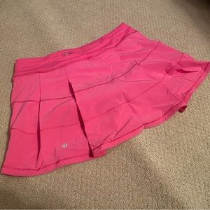 size 8 sonic pink lululemon pace rival skirt *long
